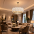 Candelabru Cristal PETAL Eleganza 9xE14, D50 cm, Auriu, Inaltime Reglabila, Metal si Cristal
