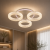 Lustra LED RONDA Nobile 46W cu telecomanda, 3 cercuri, dimabila, alb