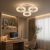 Lustra LED RONDA Nobile 46W cu telecomanda, 3 cercuri, dimabila, alb