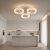 Lustra LED RONDA Nobile 46W cu telecomanda, 3 cercuri, dimabila, alb