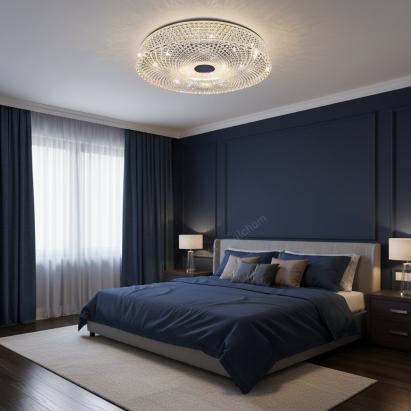 Lustră LED Radian Nobile 43W, 39,5 cm, lumină reglabilă, alb
