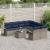 Set de canapele pentru grădină 9 pcs Gri și albastru marin GartenMobel Dekor