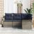 Set de canapele pentru grădină cu pernă 4 pcs Gri poliratan GartenMobel Dekor