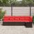 Set de canapele pentru grădină cu pernă 6 pcs Maro poliratan GartenMobel Dekor