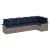 Set de canapele pentru grădină cu pernă 6 pcs Gri poliratan GartenMobel Dekor