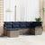Set de canapele pentru grădină cu pernă 6 pcs Gri poliratan GartenMobel Dekor