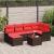 Set de canapele pentru grădină cu pernă 7 pcs Maro poliratan GartenMobel Dekor