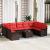 Set de canapele pentru grădină cu pernă 10 pcs Maro poliratan GartenMobel Dekor