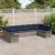 Set de canapele pentru grădină cu pernă 10 pcs Gri poliratan GartenMobel Dekor