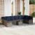 Set de canapele pentru grădină cu pernă 11 pcs Gri poliratan GartenMobel Dekor