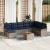Set de canapele pentru grădină cu pernă 9 pcs Gri poliratan GartenMobel Dekor