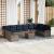 Set de canapele pentru grădină cu pernă 11 pcs Gri poliratan GartenMobel Dekor