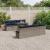 Set de canapele pentru grădină cu pernă 9 pcs Gri Rattan poli GartenMobel Dekor