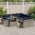 Set de canapele pentru grădină cu pernă 9 pcs Gri Rattan poli GartenMobel Dekor