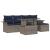Set de canapele pentru grădină cu pernă 6 pcs Gri poliratan GartenMobel Dekor