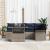Set de canapele pentru grădină cu pernă 6 pcs Gri Rattan poli GartenMobel Dekor