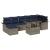 Set de canapele pentru grădină cu pernă 8 pcs Gri poliratan GartenMobel Dekor