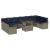 Set de canapele pentru grădină cu pernă 11 pcs Gri Rattan poli GartenMobel Dekor