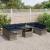Set de canapele pentru grădină cu pernă 11 pcs Gri Rattan poli GartenMobel Dekor