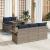 Set de canapele pentru grădină cu pernă 6 pcs gri și bleumarin GartenMobel Dekor
