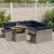 Set de canapele pentru grădină 9 pcs Gri și albastru marin GartenMobel Dekor