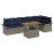 Set de canapele pentru grădină 7 pcs Gri și albastru marin GartenMobel Dekor