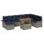Set de canapele pentru grădină cu pernă 9 pcs gri și bleumarin GartenMobel Dekor