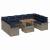 Set de canapele pentru grădină cu pernă 10 pcs gri și bleumarin GartenMobel Dekor
