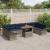 Set de canapele pentru grădină 11 pcs Gri și albastru marin GartenMobel Dekor