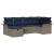 Set de canapele pentru grădină 6 pcs Gri și bleumarin poliratan GartenMobel Dekor
