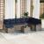 Set de canapele pentru grădină 9 pcs Gri și bleumarin poliratan GartenMobel Dekor