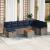 Set de canapele pentru grădină cu pernă 9 pcs Gri poliratan GartenMobel Dekor