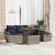 Set de canapele pentru grădină cu pernă 6 pcs Gri poliratan GartenMobel Dekor