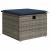 Set de canapele pentru grădină cu pernă 9 pcs Gri poliratan GartenMobel Dekor