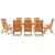 Set de masă pentru grădină 9 pcs Maro Lemn Solid de Acacia GartenMobel Dekor
