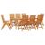 Set de masă pentru grădină 9 pcs Maro Lemn Solid de Acacia GartenMobel Dekor
