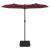 Umbrelă de soare grădină cu două capete, roșu bordo, 316x145 cm GartenMobel Dekor