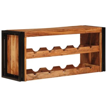 Raft pentru vin Maro 100 x 45 x 33 cm Lemn Solid de Acacia GartenMobel Dekor