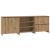 Bufet 3 pcs Stejar Artizanal 70 x 41 x 75 cm Lemn compozit GartenMobel Dekor