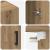 Dulap montat pe perete 2 pcs Stejar Artizanal 69,5 x 34 x 90 cm GartenMobel Dekor