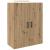 Dulap montat pe perete 2 pcs Stejar Artizanal 69,5 x 34 x 90 cm GartenMobel Dekor