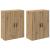 Dulap montat pe perete 2 pcs Stejar Artizanal 69,5 x 34 x 90 cm GartenMobel Dekor