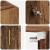 Dulap montat pe perete 2 pcs Lemn vechi 69,5 x 34 x 90 cm GartenMobel Dekor