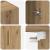 Dulap montat pe perete 2 pcs Stejar Artizanal 69,5 x 34 x 90 cm GartenMobel Dekor