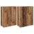 Dulap montat pe perete 2 pcs Lemn vechi 69,5 x 34 x 90 cm GartenMobel Dekor