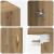Dulap montat pe perete 2 pcs Stejar Artizanal 69,5 x 34 x 90 cm GartenMobel Dekor