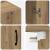 Mobilier cu Montaj pe Perete 2 pcs stejar artizanal GartenMobel Dekor