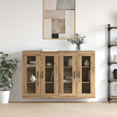 Mobilier cu Montaj pe Perete 2 pcs stejar artizanal GartenMobel Dekor