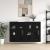 Mobilier cu Montaj pe Perete 2 pcs Stejar negru GartenMobel Dekor