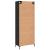Bufet Pe perete Stejar negru 69,5 x 34 x 180 cm Lemn compozit GartenMobel Dekor